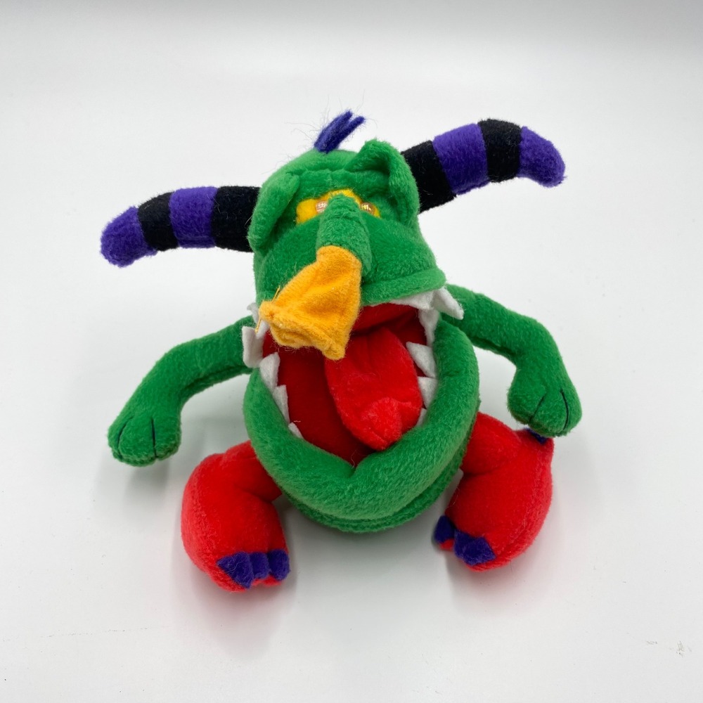 Monster.com Trumpasaurus 6" Monster Green Plush Toy